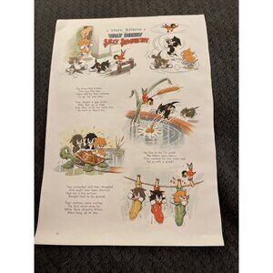 Vintage Magazine Ad Story Walt Disney Silly Symphony Kittens Turtle MA1